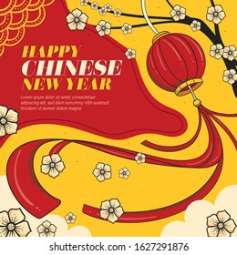 Happy Chinese New Year vector illustration