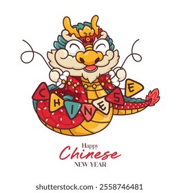 Happy chinese new year . Vector illustration.