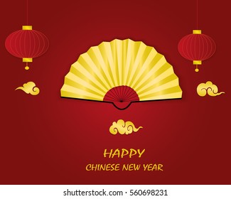 Happy Chinese New Year Vector Card Design