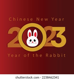 Happy Chinese Rabbit  New Year 2023