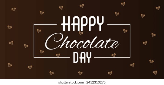 Happy Chocolate Day Amazing Text illustration Design