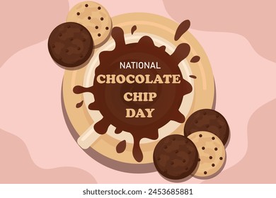 Happy chocolate day beautiful background for World Chocolate Day. Vector illustration. Editable.