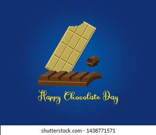 Happy Chocolate Day, can use for gretting card or poster