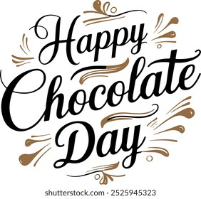 happy chocolate day t shirt design 