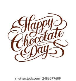 happy chocolate day t-shirt design Eps file