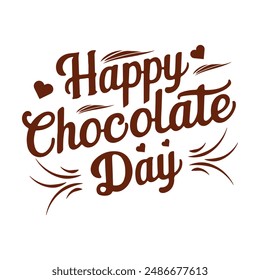 happy chocolate day t-shirt design Eps file