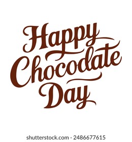 happy chocolate day t-shirt design Eps file