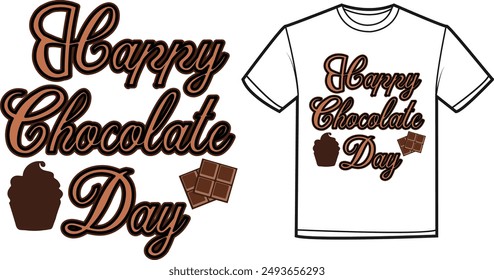 happy chocolate day t-shirt design