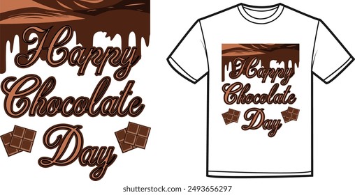 happy chocolate day t-shirt design