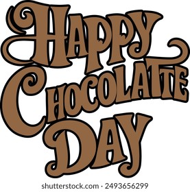 happy chocolate day t-shirt design