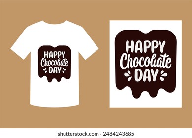 Happy Chocolate Day Typography T-shirt Design