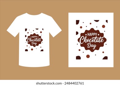 Happy Chocolate Day Typography T-shirt Design