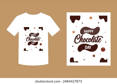 Happy Chocolate Day Typography T-shirt Design