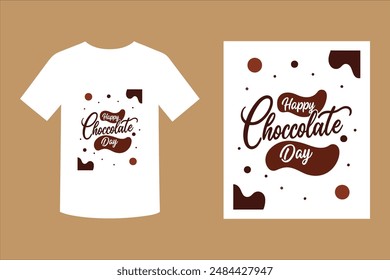 Happy Chocolate Day Typography T-shirt Design