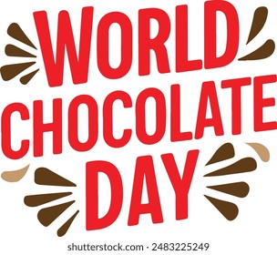 Happy Chocolate Day vector art illustration