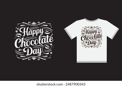 Happy Chocolate Day Vector Art Illustration