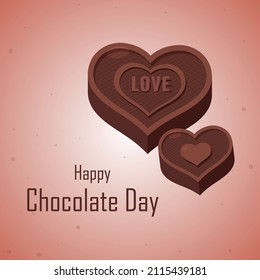 Happy Chocolate day, Vector illustration design.