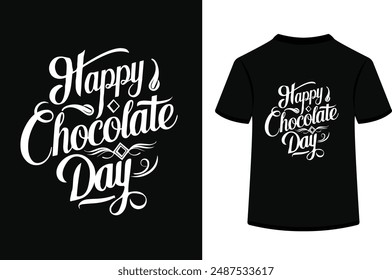 happy chocolate day vector shirt design.