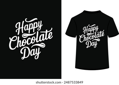 happy chocolate day vector shirt design.