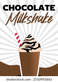 Happy Chocolate Milchshake Tag mit leckeren Schokolade Milchshake