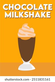 feliz dia de milkshake de chocolate com delicioso milkshake de chocolate