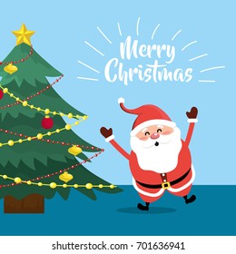 happy christmas celebration with decoration design