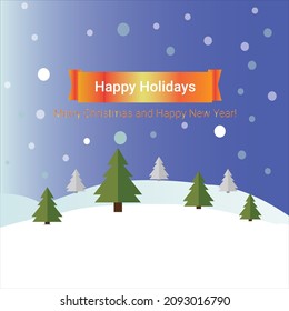 Happy Christmas Day Card wishing to friends, Lovers, relatives