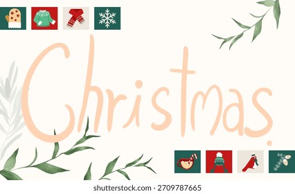 Happy Christmas Elements Xmas, christmas, xmas, new year, christmas background, new year background