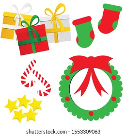 happy Christmas eve element pack