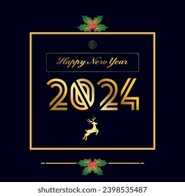 happy Christmas Merry Christmas modern design, holiday gifts, winter elements, candles, Christmas tree, village and Xmas decorations. Colorful vector