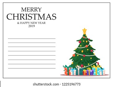 Happy christmas and happy new year background