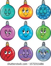 Happy Christmas ornaments theme image 2 - eps10 vector illustration.