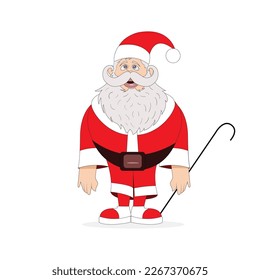Happy christmas papa cartoon character