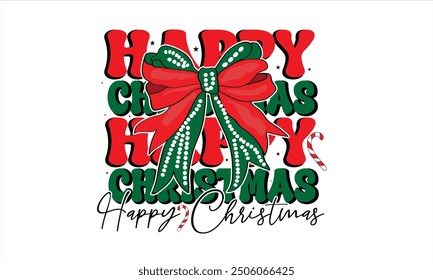 Happy Christmas PNG T-Shirt Design