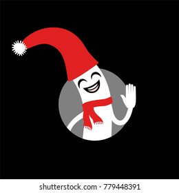 happy Christmas puppet