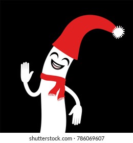 happy Christmas puppet