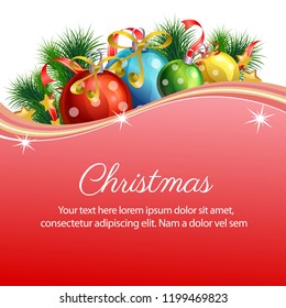 happy christmas ribbon decoration ball