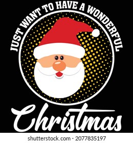 Happy Christmas T Shirt Design