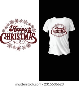 Happy Christmas t shirt design vector file