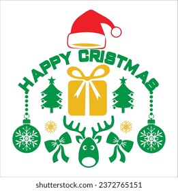 HAPPY CHRISTMAS T SHIRT DESIGN