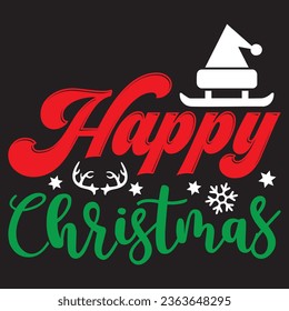 Happy Christmas t-shirt design vector file