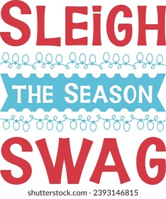 Happy Christmas Typography Design 2023