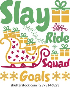 Happy Christmas Typography Design 2023