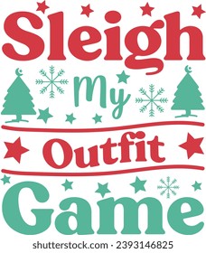 Happy Christmas Typography Design 2023
