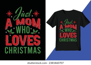  Happy Christmas typography t-shirt design