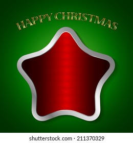 Happy Christmas/ Vector Star