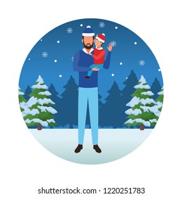 happy christmas in winter