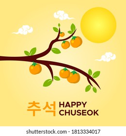 Happy Chuseok Day Vector Design Illustration For Celebrate Moment