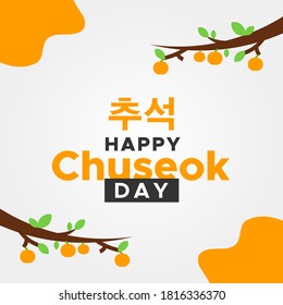 Happy Chuseok Day Vector Design Illustration