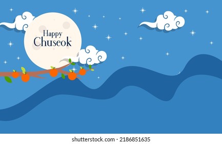 Happy Chuseok Festival Vector Background